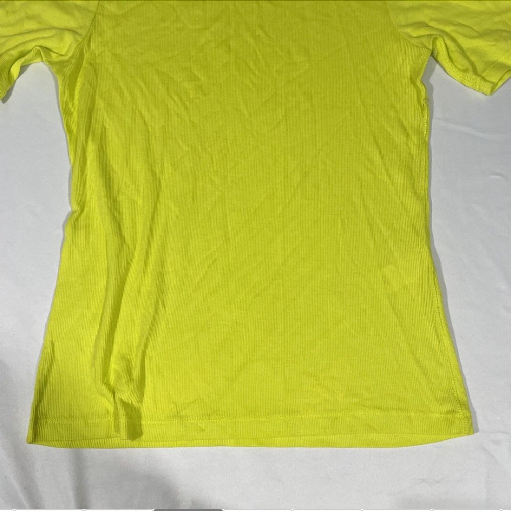 NWD $115 Rag & Bone The‎ Rib Slim Tee in Fresh Lime [ Medium ] #5326 - Picture 5 of 14
